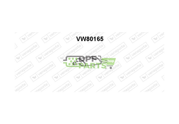 Tłumik VOLKSWAGEN - 321253609C 321253609E 323253609B