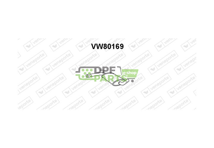 Tłumik VOLKSWAGEN - 357253409K  