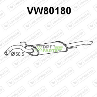 Tlumič VOLKSWAGEN - 3A0253609H 3A0253609M 