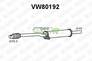 Tłumik VOLKSWAGEN - 867253209J 867253209L 871253209E