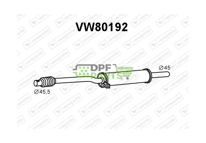 Tłumik VOLKSWAGEN - 867253209J 867253209L 871253209E