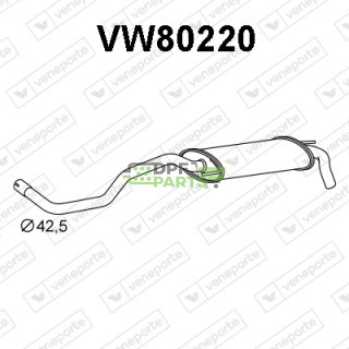 Tłumik VOLKSWAGEN - 6 6N0253609AA 6N0253609AG