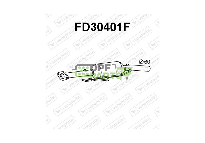 Filtry pevných částic DPF FORD - 1695761 1705180 1751870