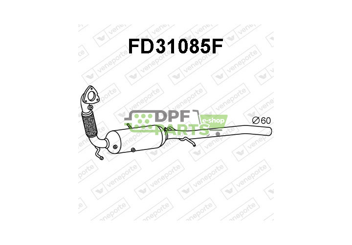 Filtry pevných částic DPF FORD - 1818061 1844609 CC115H270BF