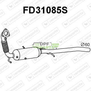 Filtry pevných částic DPF FORD - 1818061 1844609 CC115H270BF