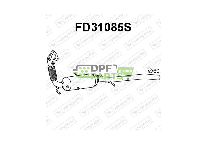 Filtry cząstek stałych DPF FORD - 1818061 1844609 CC115H270BF
