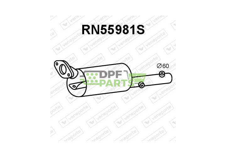 Filtry pevných částic DPF RENAULT - 200107237R 208D08504R 8200392221