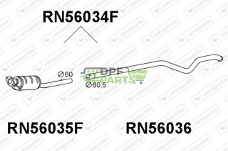 Filtry pevných částic DPF RENAULT - 200100056R 200100153R 