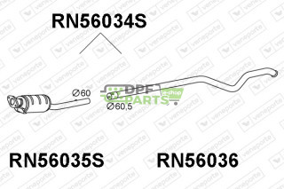 Filtry pevných částic DPF RENAULT - 200100056R 200100153R