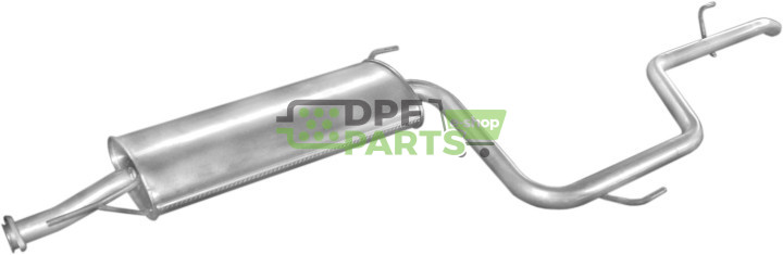 Tłumik końcowy Mercedes Vito 108D 96-, Polmo 13.166 A, OE 6384901015