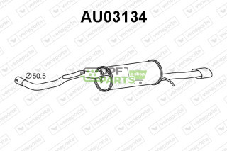 Koncový tlumič výfuku AUDI - 8D0253609AA