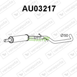 Tłumik AUDI / SEAT / SKODA / VOLKSWAGEN - 1K0253209AE 1K0253209B 1K0253209CK