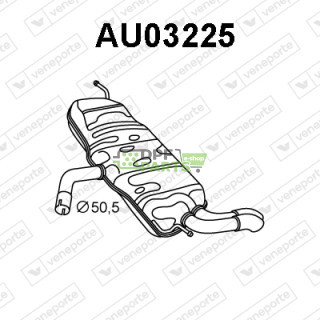 Koncový tlumič výfuku AUDI - 1K6253609P