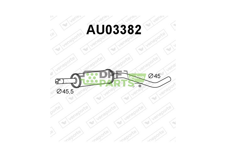 Koncový tlumič výfuku AUDI - 8Z0253057X