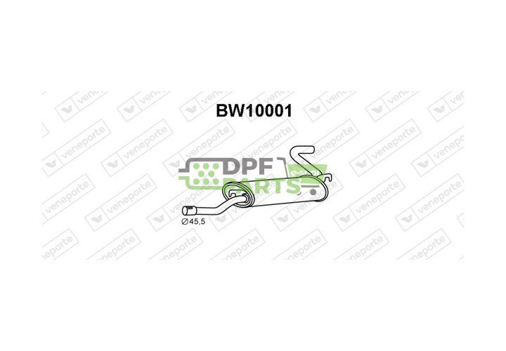 Koncový tlumič výfuku BMW - 18121103939 18121245484 18121245523