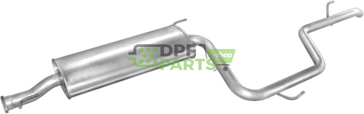 Tłumik końcowy Mercedes Vito 110D 2.3TD 96-, Polmo 13.168 A, OE 6384900915