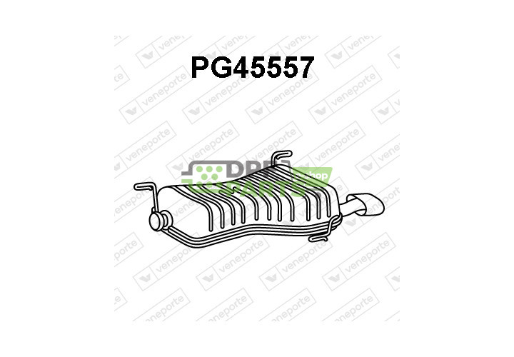 Koncový tlumič výfuku CITROËN / PEUGEOT - 172680 1726AX 1726FL