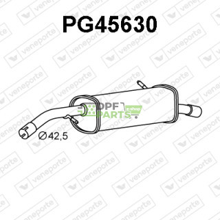 Tłumik CITROËN / PEUGEOT - 1726YG 1726YJ 1726ZG