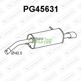 Tłumik PEUGEOT - 1726ZQ  