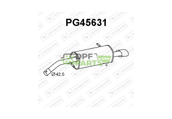 Tłumik PEUGEOT - 1726ZQ  