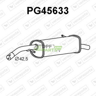 Tłumik CITROËN / PEUGEOT - 173016 173019 1730K0