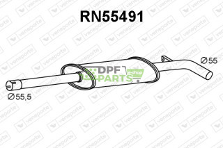 Tłumik RENAULT - 200106843R  