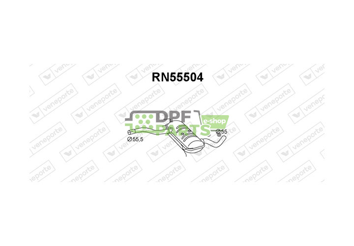 Tłumik RENAULT - 7700826093 7700829531 7700847145