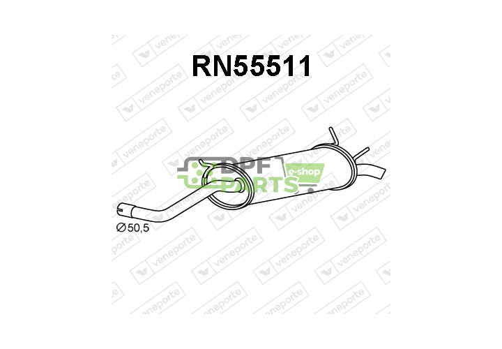 Tłumik RENAULT - 7700412252 7700426200 7700432349