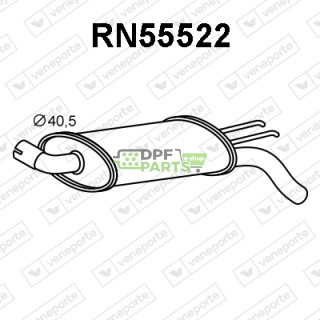 Tłumik RENAULT - 7700416501 7700432250