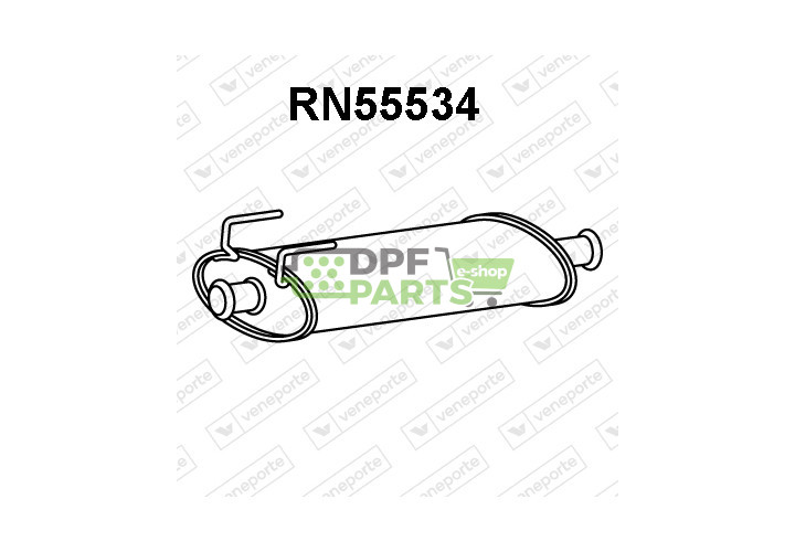 Tłumik NISSAN / OPEL / RENAULT / VAUXHALL - 2030000Q0A 2030000QAA 2030000QAB