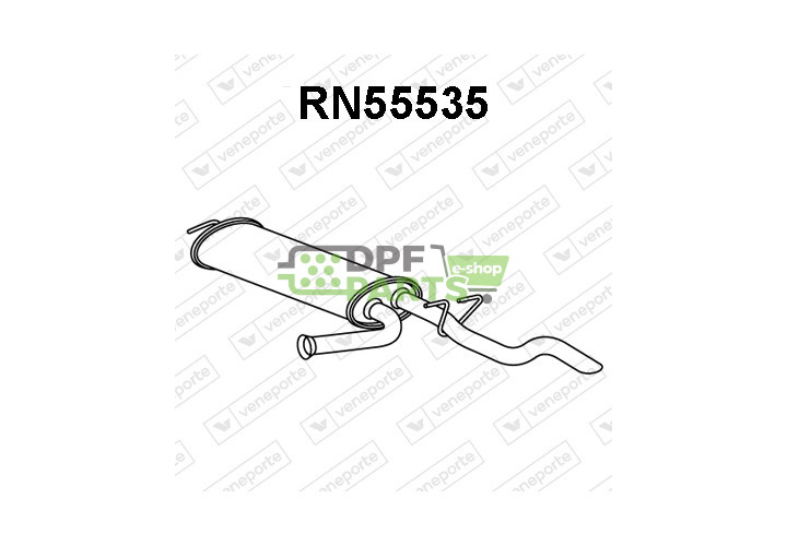 Tłumik OPEL / RENAULT / VAUXHALL - 4403341 4500000 4500127