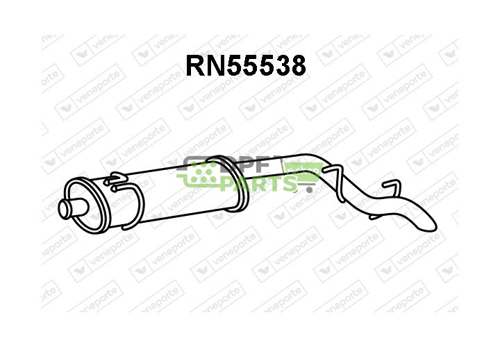 Tłumik OPEL / RENAULT / VAUXHALL - 4500129 4502799 7700302363