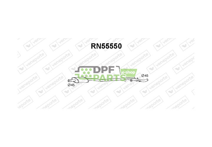 Tłumik RENAULT - 7700765132  