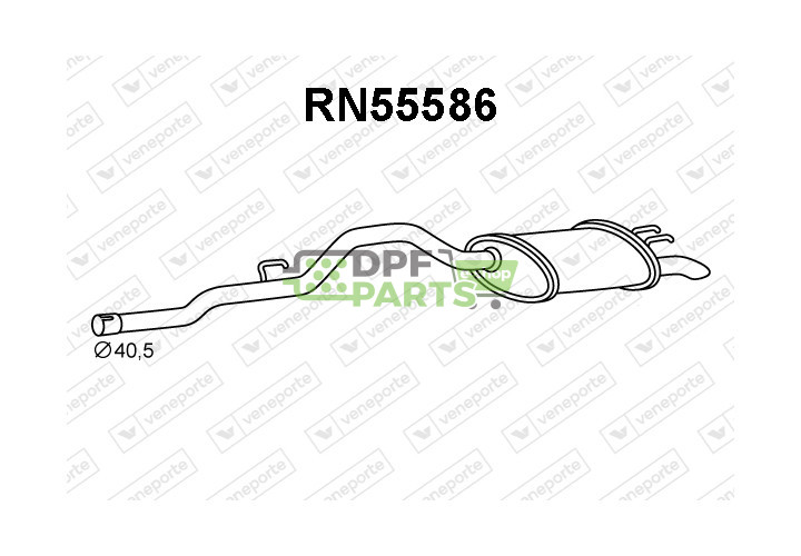 Tłumik RENAULT - 8200038995  