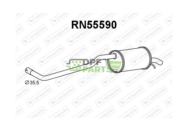 Tłumik DACIA / RENAULT - 200104223R  
