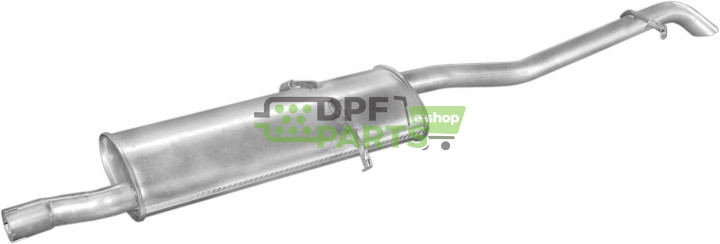 Tłumik końcowy Mercedes A160 1.7CDi TD 98-04   A170 1.7CDi TD 98-04, Polmo 13.181 A, OE 168 490 4221