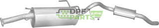 Koncový tlumič výfuku Nissan Serena 2.0D 07/92-09/94, 2.3D 10/94-11/01, Vanette E2.3 Diesel 10/94-03, Polmo 15.109 A, OE 20100-9