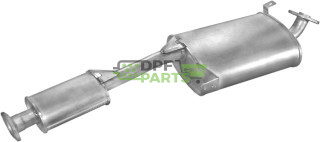 Střední tlumič výfuku Nissan Terrano 88-93 2.7TD 4X4 SWB, Polmo 15.209 A, OE 20100-80G00 20100-80G07 20100-80G07KE
