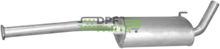 Koncový tlumič výfuku Nissan Terrano II 2.7 Td Turbo Diesel 99-06, Polmo 15.228 A, OE 20100-7F654