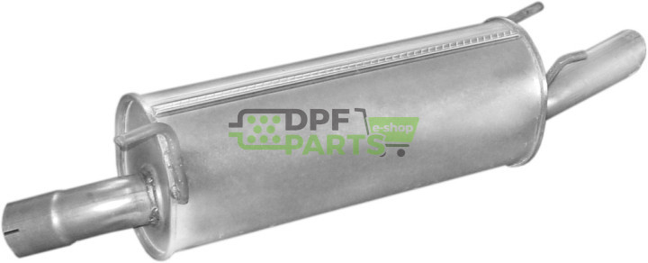 Koncový tlumič výfuku Opel Omega B 2.0TD/2.5TD kombi kat 94-, Polmo 17.243 A, OE 5852842 5852937 90466969 90531604