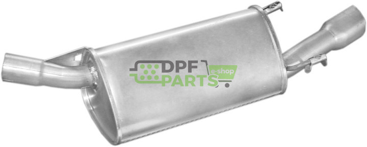 Koncový tlumič výfuku Opel Tigra 1.4i 1.6i -16V kat 94-97, Polmo 17.265 A, OE 58 52 083 5852858 5852959 90573073