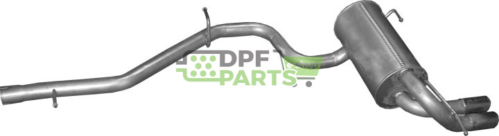 Tłumik końcowy Skoda Yeti 2.0 TDi, Polmo 24.00 A, OE 1K0120R 5L0253181C