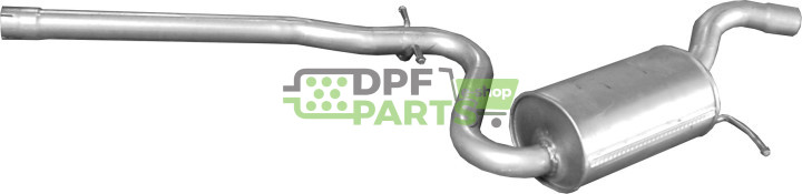 Tłumik środkowy Skoda Octavia 1.6/2.0 TDi, Polmo 24.006 A, OE 1K0253209DQ