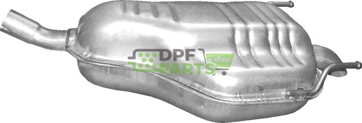 Koncový tlumič výfuku Opel Zafira B 2.2, Polmo 17.287 A, OE 5852470 5852551