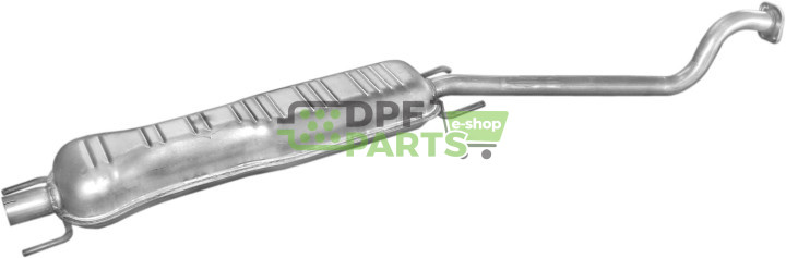 Střední tlumič výfuku Opel Astra G 1.6i/1.8i/2.0i 16V 98-, Polmo 17.292 A, OE 24423017 5852064 5852111 852383 90531296
