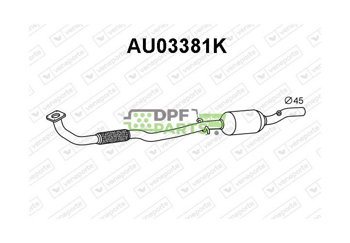 Katalizator AUDI - 8Z0253057X 8Z0254500KX