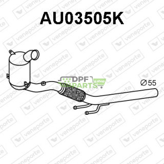 Katalizator AUDI / SEAT / SKODA / VOLKSWAGEN - 5Q0254500FX 5Q0254502X 