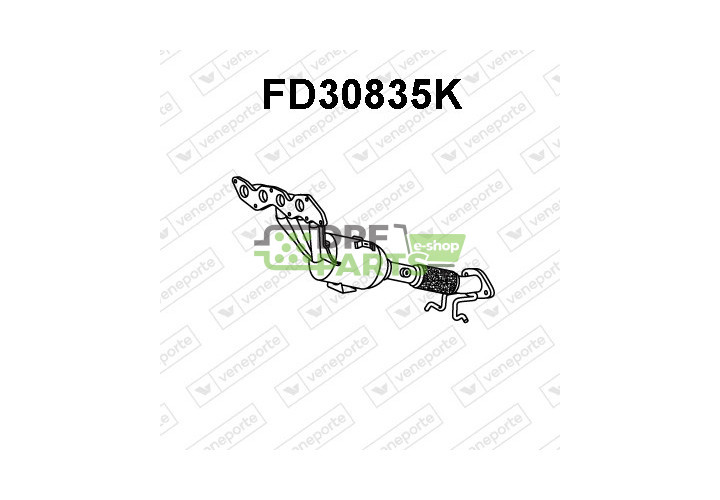 Katalizator FORD / VOLVO - 1253454 1257251 1313046