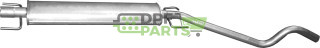 Střední tlumič výfuku Opel Astra H 1.6i/1.8i 16V, Polmo 17.303 A, OE 13244455 58 52 420 58 52 421 58 52 672 58 52 700