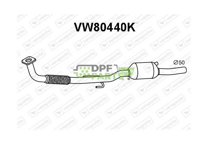 Katalizator SEAT / VOLKSWAGEN - 6N0253058RV 6N0253058RX 